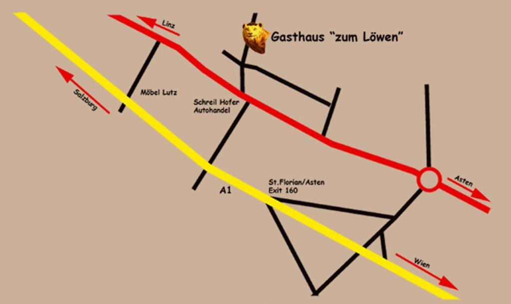 Gasthaus-Pension Zum Loewen Asten 외부 사진